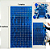 Painel Festa Cortina Metalizada Quadradinha Decoração AZUL - Imagem 3