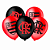 20 Balão Bexigas festa Flamengo Decoração Aniversário 8" - Imagem 8