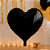 Balão Metalizado festa Coração Preto decoração eventos 45CM - Imagem 5