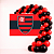Kit festa Flamengo Decoração Aniversário Painel+100 balão - Imagem 4