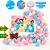 Kit festa Princesas Decoração Aniversário Painel+ 150 balão - Imagem 4