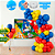 Kit festa Sonic Decoração Aniversário Painel + 150 balão - Imagem 1