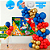 Kit festa Sonic Decoração Aniversário Painel + 150 balão - Imagem 2