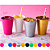 50 Copos Descartáveis 200ml Festa Aniversário e eventos deco - Imagem 11