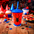 5 Copo Plástico Tampa e Canudo Aranha festa 400ml decoração - Imagem 5
