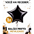Balão Metalizado Decoração Festa Estrela  Preto 18" Aniver - Imagem 2
