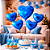 Balão Metalizado Decoração Festa Coração  Azul Escuro 18" - Imagem 7