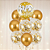 Balão Metalizado Redondo Decoração Happy Birthday Dourado - Imagem 5