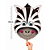 Balão Metalizado Decoração Festa Mini Cabeça De Zebra 45cm - Imagem 3