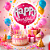 Balão Metalizado Redondo Decoração Festa Happy Birthday Rosa - Imagem 1