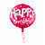 Balão Metalizado Redondo Decoração Festa Happy Birthday Rosa - Imagem 4