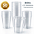 50 Copos Descartáveis Transparente Copo chop Festa 330ML - Imagem 5