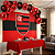Kit festa Flamengo Decoração Aniversá Toalha + Painel +Balão - Imagem 1