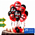 Kit festa Flamengo Decoração Aniversário Painel TNT + Balão - Imagem 5