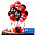 Kit festa Flamengo Decoração Aniversário Painel TNT + Balão - Imagem 3