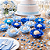 25 Forminhas Para Doces Finos Decoração Liz Tons Azul Festa - Imagem 1