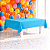 Toalha de mesa TNT festa Turquesa decoração eventos 2x1m - Imagem 1