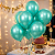 50 Balão Bexigas N5 Festa Verde Agua Decoração Aniversário - Imagem 1