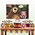 Kit Festa Decoração Aniversário Masha E O Urso 33pçs EVA - Imagem 1