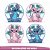 Kit Festa Decoração Aniversário Stitch Rosa 33pçs EVA - Imagem 7