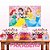 Kit Festa Decoração Aniversário Princesas 33pçs EVA - Imagem 1