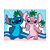 Kit festa Stitch Rosa Decoração Aniver Painel +Toalha Aloha - Imagem 4