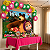 Kit Festa Masha e o Urso Decora Toalha Rosa +Balões +Painel - Imagem 1