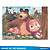 Kit Festa Masha e o Urso Decora Toalha Rosa +Balões +Painel - Imagem 5