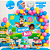 Kit Festa Mundo Bita Decoração Aniversário Painel+150 Balões - Imagem 1