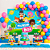 Kit Festa Mundo Bita Decoração Aniversário Painel+150 Balões - Imagem 2