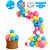 Kit Festa Peppa Pig Decoração Aniversário Arco 5m 200 Balões - Imagem 2