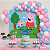 Kit Festa Peppa Pig Decoração Aniversário Painel+150 Balões - Imagem 2