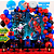 Kit Festa Homem aranha Decoração Aniversá Painel+150 Balões - Imagem 1