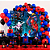 Kit Festa Homem aranha Decoração Aniversá Painel+150 Balões - Imagem 2