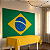 Painel TNT Decoração Bandeira Do Brasil Festa Copa 1,40m x 1 - Imagem 1
