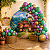 Kit Festa Encanto Decoração Aniversár Arco bexiga 125 Balões - Imagem 2