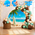 Kit Festa Moana Decoração Aniversário Arco bexiga 150 Balões - Imagem 1