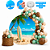 Kit Festa Moana Decoração Aniversário Arco bexiga 150 Balões - Imagem 9