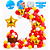 Kit Festa Minnie Decoração Aniversário Arco bexig 178 Balões - Imagem 1