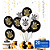 Kit Festa Corinthians Decoração Aniversário Arco 123 Balões - Imagem 5
