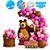Kit Festa combina Masha e o Urso Decoração Arco 150 Balões - Imagem 1