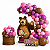 Kit Festa combina Masha e o Urso Decoração Arco 150 Balões - Imagem 3