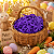 Palha TNT Decoração Roxo Aniversario Festa Cesta Temática - Imagem 2