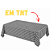 Painel TNT Decoração Xadrez Branco E Preto Picotado Junino - Imagem 2