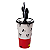 Copo Refri Com Canudo e Pin Decoração Mickey Disney 500ML - Imagem 2