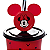 Copo Refri Com Canudo e Pin Decoração Minnie Vermelha Disney - Imagem 4