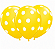 25 Bexigas Balão Amarelo Com Bolinhas Branca Decoração 11POL - Imagem 2