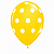 25 Bexigas Balão Amarelo Com Bolinhas Branca Decoração 11POL - Imagem 4