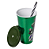 Copo Refri  com Tampa e Canudo Decoração Hulk Festa 500ML - Imagem 3