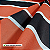 Toalha Decoração festa Futebol Branco Preto Vermelho 1,40m - Imagem 5